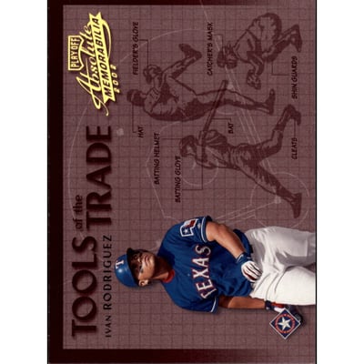 2002 Absolute Memorabilia Tools of the Trade Gold #TT30 Ivan Rodriguez