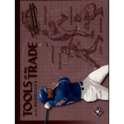 2002 Absolute Memorabilia Tools of the Trade #TT78 Alex Rodriguez