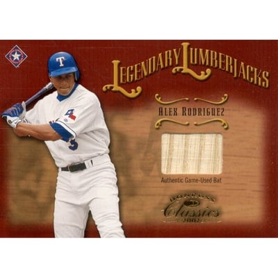 2002 Donruss Classics Legendary Lumberjacks #24 Alex Rodriguez/500