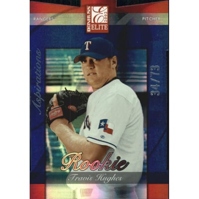 2002 Donruss Elite Aspirations #185 Travis Hughes ROO/73