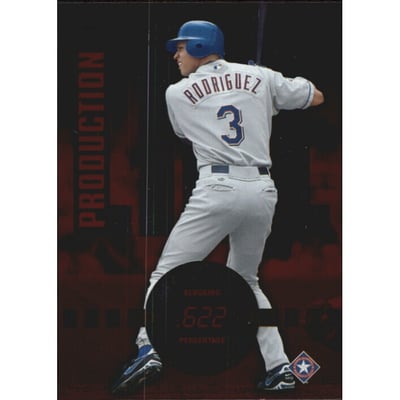 2002 Donruss Production Line #28 Alex Rodriguez SLG/522*