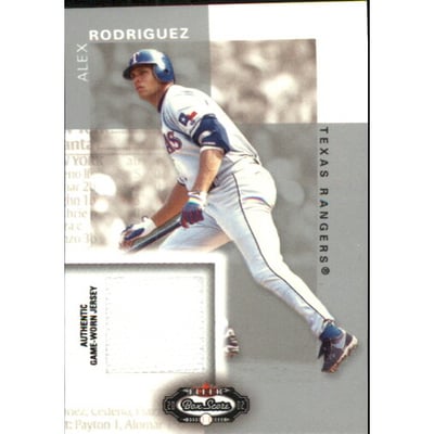 2002 Fleer Box Score Classic Miniatures Game Used #6 Alex Rodriguez Jsy