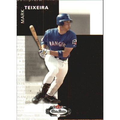 2002 Fleer Box Score First Edition #165 Mark Teixeira RS