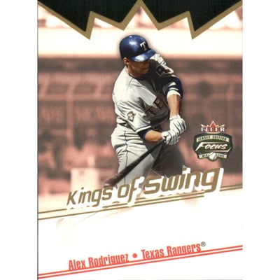 2002 Fleer Focus JE Kings of Swing #6 Alex Rodriguez