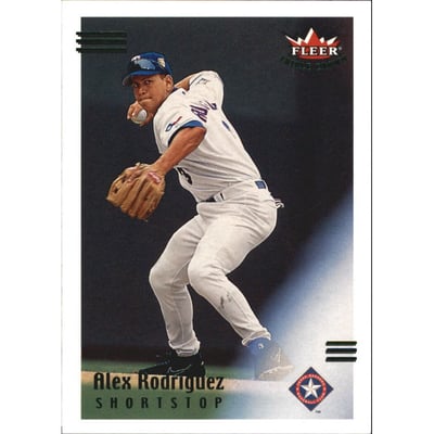 2002 Fleer Triple Crown Batting Average Parallel #112 Alex Rodriguez/318