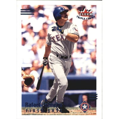 2002 Fleer Triple Crown RBI Parallel #80 Rafael Palmeiro/123