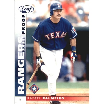 2002 Leaf Press Proofs Blue #149 Rafael Palmeiro