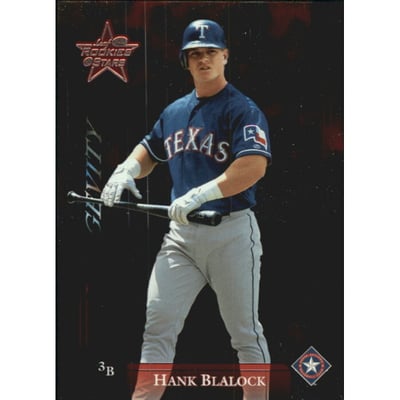 2002 Leaf Rookies and Stars Longevity #104 Hank Blalock