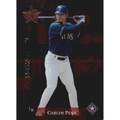 2002 Leaf Rookies and Stars Longevity #43B Carlos Pena Rangers SP