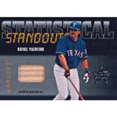 2002 Leaf Rookies and Stars Statistical Standouts Materials #SS37 Rafael Palmeiro Bat
