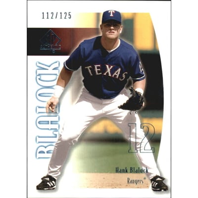 2002 SP Authentic Limited #21 Hank Blalock
