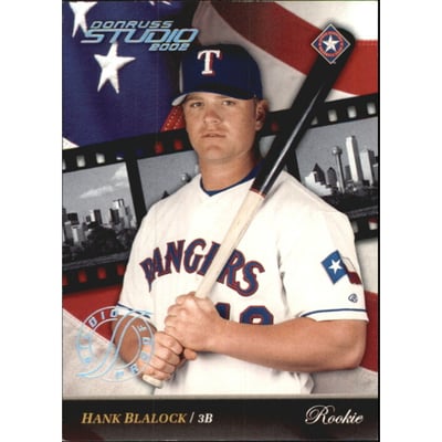 2002 Studio Proofs #208 Hank Blalock ROO