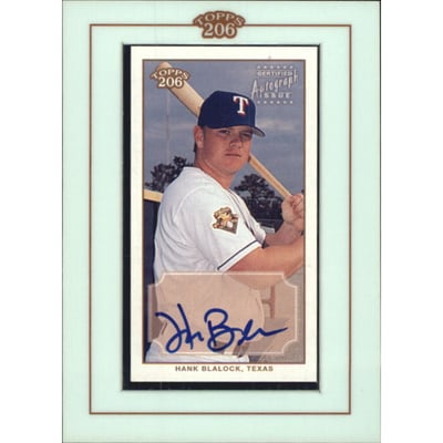 2002 Topps 206 Autographs #HB Hank Blalock D2