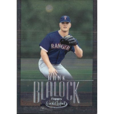 2002 Topps Gold Label Class 2 Platinum #85 Hank Blalock