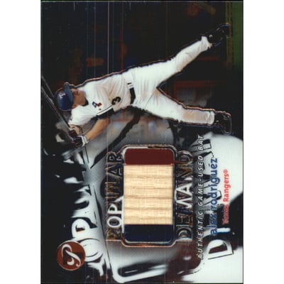 2002 Topps Pristine Popular Demand #AR Alex Rodriguez Bat