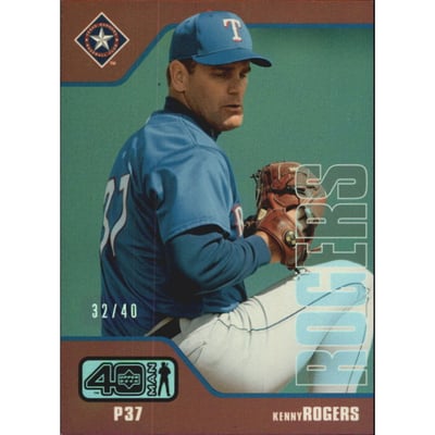 2002 Upper Deck 40-Man Electric Rainbow #233 Kenny Rogers
