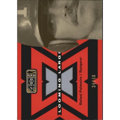 2002 Upper Deck 40-Man Looming Large Jerseys Gold #LRP Rafael Palmeiro