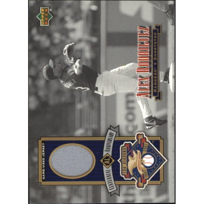 2002 Upper Deck AL Centennial Memorabilia #ALJAR Alex Rodriguez Jsy