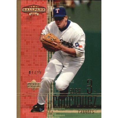 2002 Upper Deck Ballpark Idols Gold #46 Alex Rodriguez
