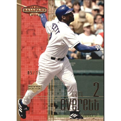 2002 Upper Deck Ballpark Idols Gold #48 Carl Everett