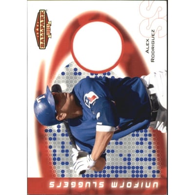 2002 Upper Deck Ballpark Idols Uniform Sluggers Jerseys #AR Alex Rodriguez