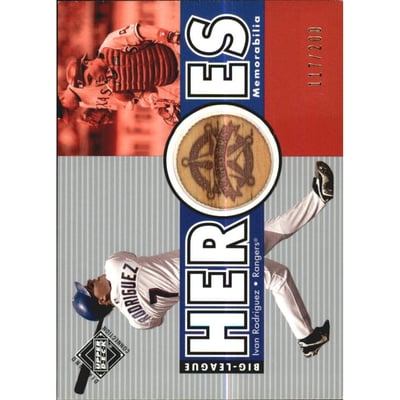 2002 Upper Deck Diamond Connection #452 Ivan Rodriguez BLH Bat