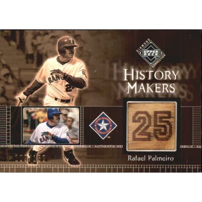 2002 Upper Deck Diamond Connection #495 Rafael Palmeiro HM Bat