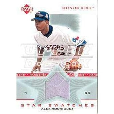 2002 Upper Deck Honor Roll Star Swatches Game Jersey #SSAR2 Alex Rodriguez Field