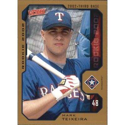 2002 Upper Deck Victory Gold #492 Mark Teixeira ROO