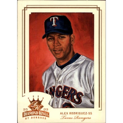 2003 Diamond Kings Bronze Foil #64 Alex Rodriguez