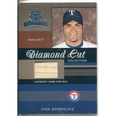2003 Diamond Kings Diamond Cut Collection #DC83 Ivan Rodriguez Bat/500