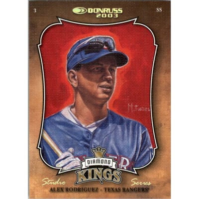 2003 Donruss Diamond Kings Inserts Studio Series #DK8 Alex Rodriguez