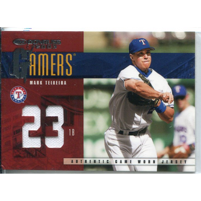 2003 Donruss Gamers Jersey Number #20 Mark Teixeira