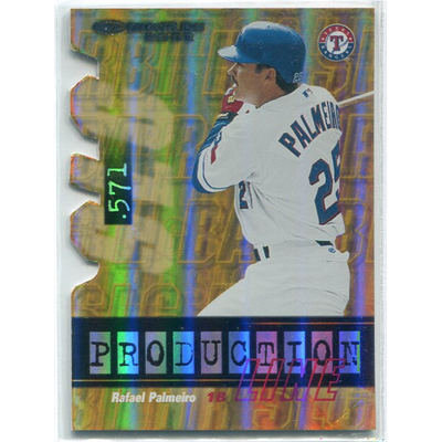 2003 Donruss Production Line Die Cut #13 Rafael Palmeiro SLG