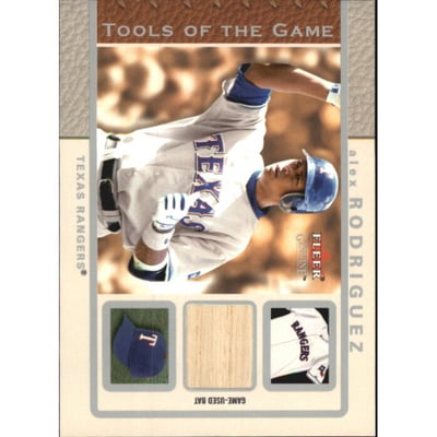 2003 Fleer Genuine Tools of the Game Bat #AR Alex Rodriguez
