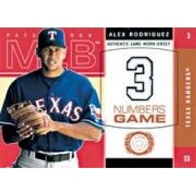 2003 Fleer Patchworks Numbers Game Jersey #AR Alex Rodriguez