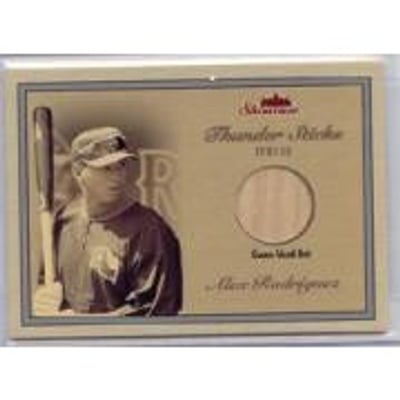 2003 Fleer Showcase Thunder Sticks Game Bat #AR Alex Rodriguez/899