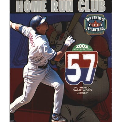 2003 Fleer Splendid Splinters Home Run Club Memorabilia #11 Alex Rodriguez Jsy