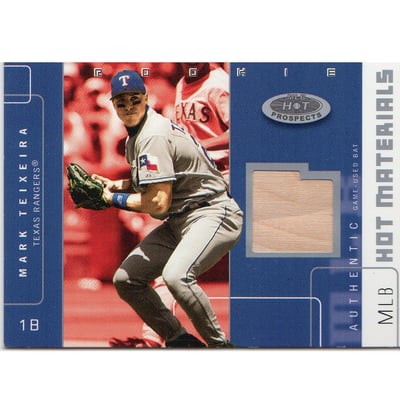 2003 Hot Prospects MLB Hot Materials #MTX Mark Teixeira Bat