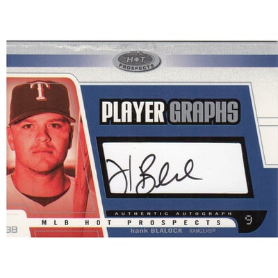 2003 Hot Prospects PlayerGraphs #HB Hank Blalock