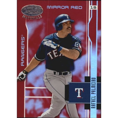 2003 Leaf Certified Materials Mirror Red #186 Rafael Palmeiro