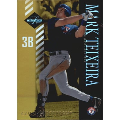 2003 Leaf Limited Gold Spotlight #47 Mark Teixeira A
