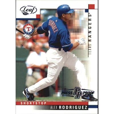 2003 Leaf Press Proofs Blue #108 Alex Rodriguez