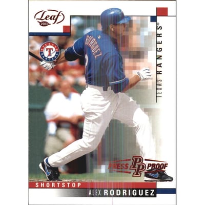2003 Leaf Press Proofs Red #108 Alex Rodriguez