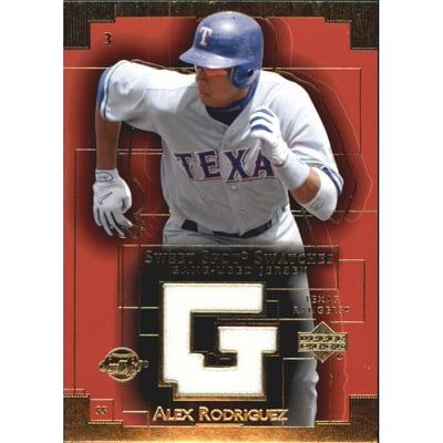 2003 Sweet Spot Swatches #AR Alex Rodriguez