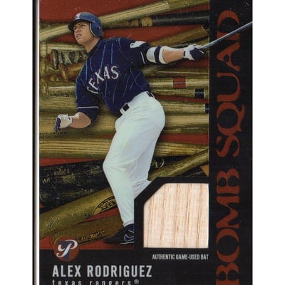 2003 Topps Pristine Bomb Squad Relics #AR1 Alex Rodriguez Bat C