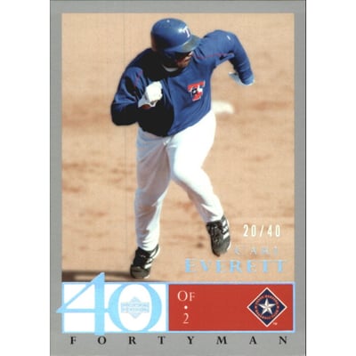 2003 Upper Deck 40-Man Rainbow #192 Carl Everett