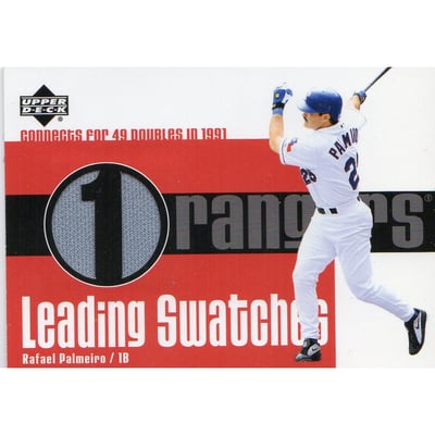 2003 Upper Deck Leading Swatches #RP1 Rafael Palmeiro 2B