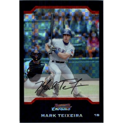 2004 Bowman Chrome X-Fractors #63 Mark Teixeira