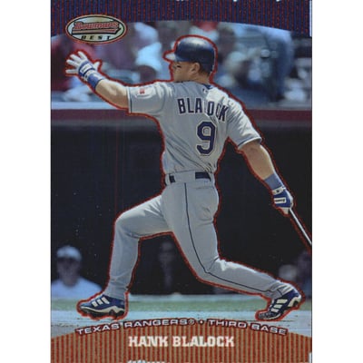 2004 Bowman's Best Red #HB Hank Blalock